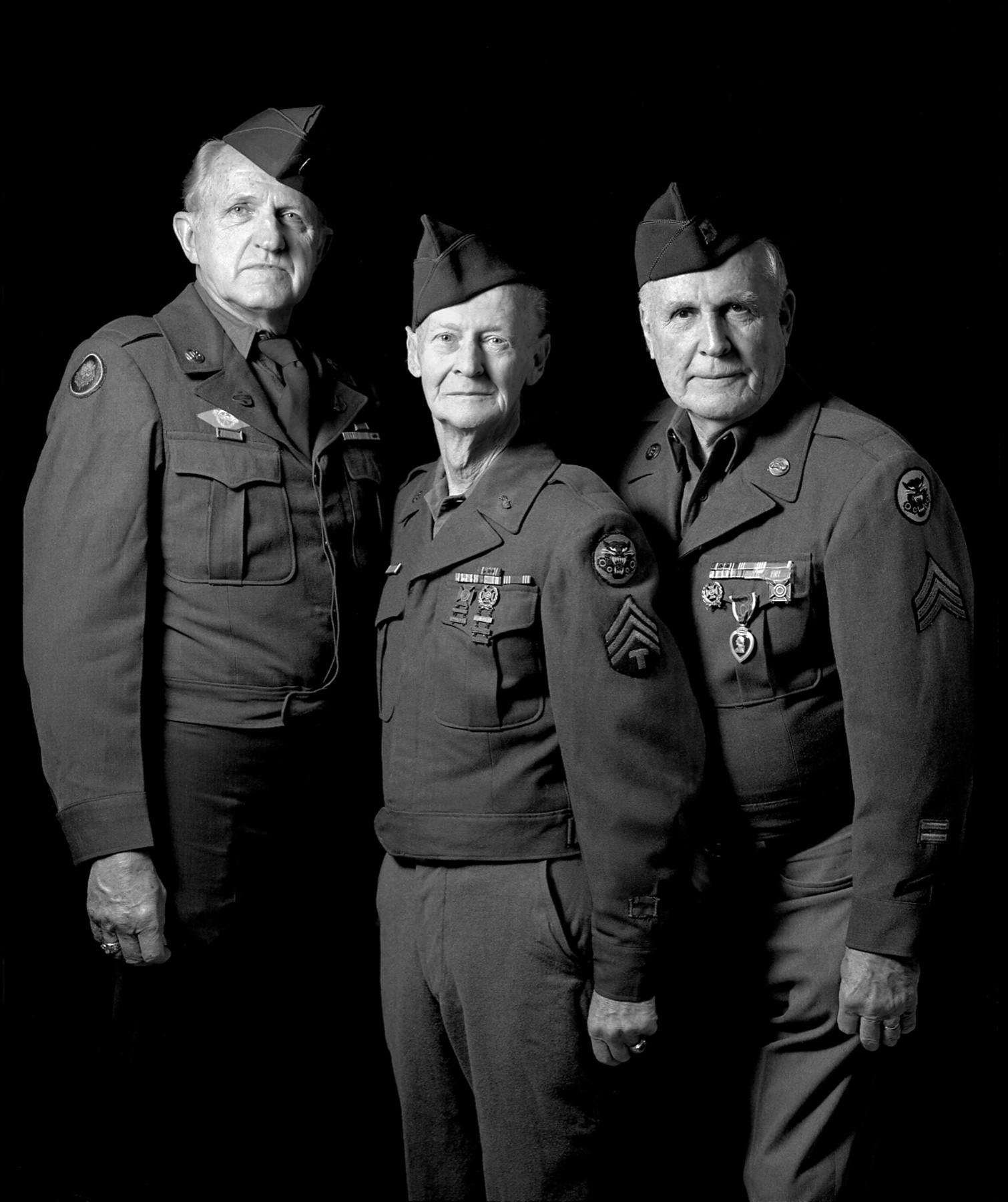 Recovered portrait record 20 from the Michigan Veterans of Five Wars installation by David J. DeJonge