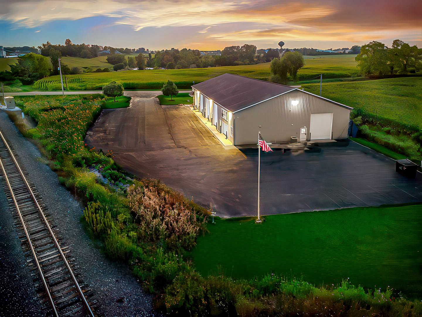 Legacy Icons facility surrounded by farmland near Zeeland, Michigan